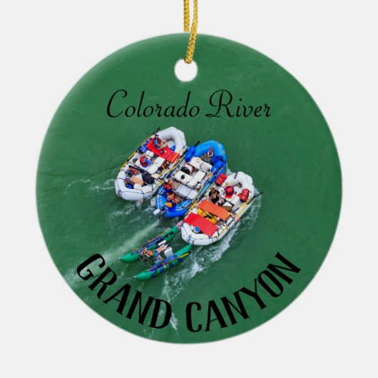 Colorado Rafting Keramisch Ornament (Voorkant)