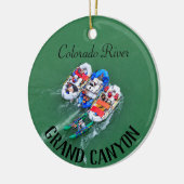 Colorado Rafting Keramisch Ornament (Links)