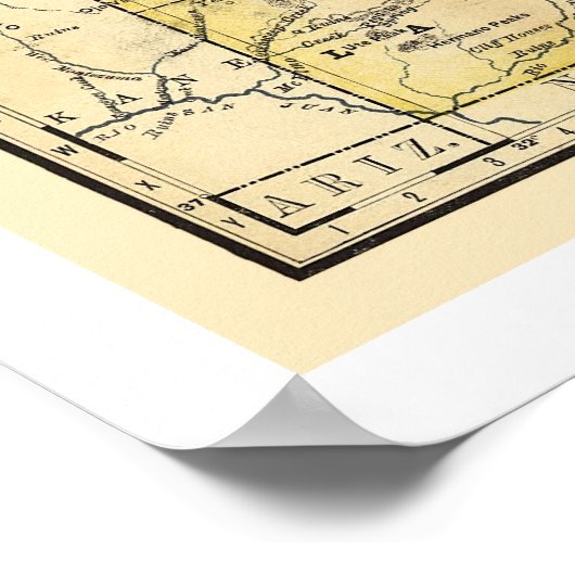 Colorado Railroad Map 1879 Poster (Hoek)