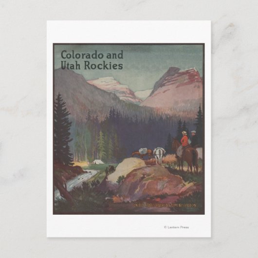 Colorado Railroad Promotion Poster Briefkaart (Voorkant)