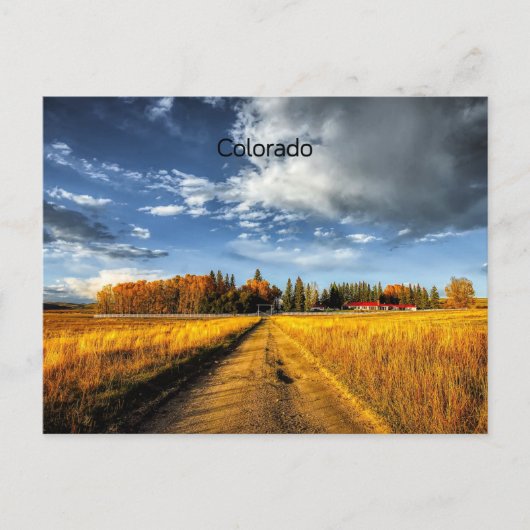 Colorado ranch in de herfst briefkaart (Voorkant)