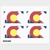 Colorado Rechthoekige Sticker (Vel)