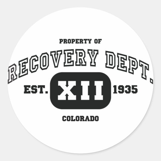 COLORADO Recovery Ronde Sticker (Voorkant)