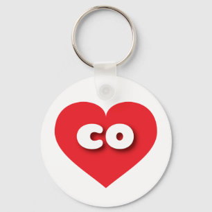 Colorado red hart - Ik hou van co Sleutelhanger