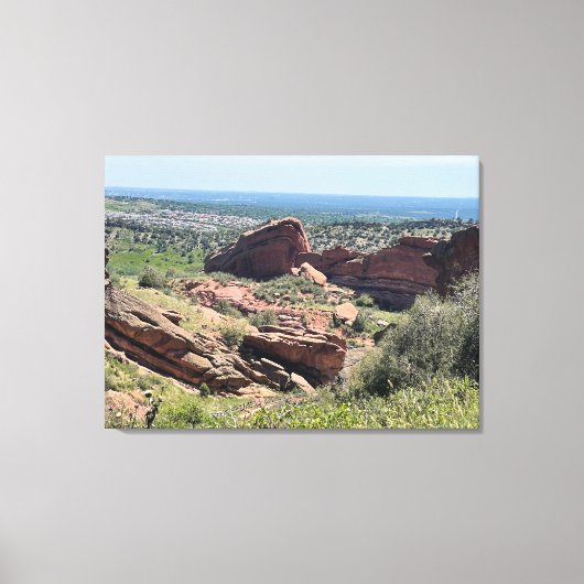 Colorado Red Rocks Canvas Afdruk (Voorkant)