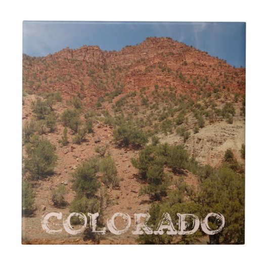 Colorado Red Rocks Landschap Tegeltje (Voorkant)