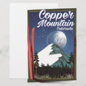 Colorado reisposter Copper Mountain Briefpapier (Voorkant / Achterkant)