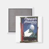 Colorado reisposter Copper Mountain Magneet (Voorkant / Achterkant)