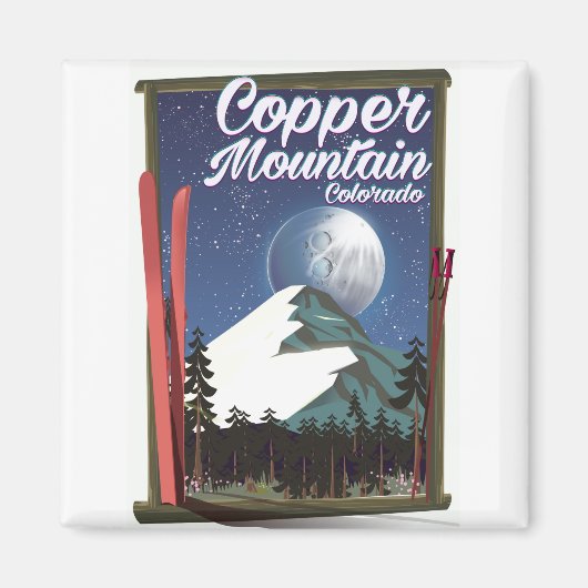 Colorado reisposter Copper Mountain Magneet (Voorkant)