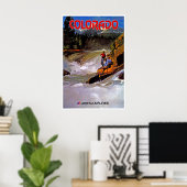 Colorado Reisposter Vissen Kunst Retro Prin Poster (Thuiskantoor)