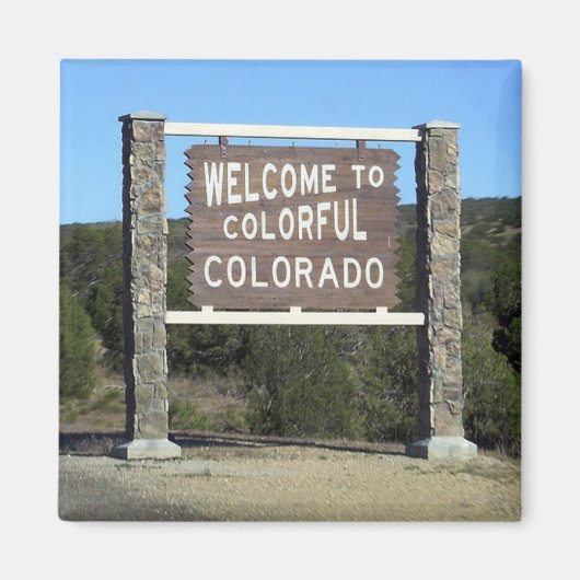 Colorado Reizen Souvenir Koelkast Magnet (Voorkant)