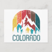 Colorado Retro-ontwerp Briefkaart (Voorkant)