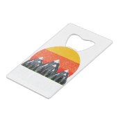 Colorado Retro Sunset Creditkaart Flessenopener (Achterkant Gekanteld)