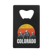 Colorado Retro Sunset Creditkaart Flessenopener (Achterkant)