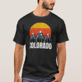 Colorado Retro Sunset T-Shirt (Voorkant)