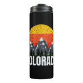Colorado Retro Sunset Thermosbeker (Voorkant)