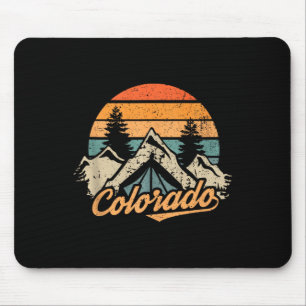 Colorado - Retro Vintage Bergen Natuur Wandel T Muismat