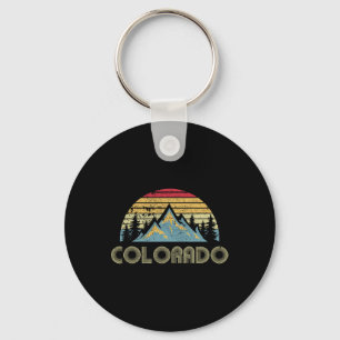 Colorado - Retro Vintage Bergen Natuur Wandelen  Sleutelhanger
