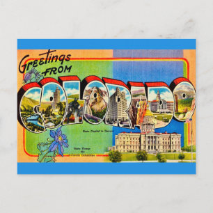 Colorado Retro Wenskaart Briefkaart