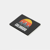 Colorado Retro Zonsondergang Post-it® Notes (Schuin)