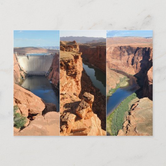 Colorado River Collage - Desert Southwest Briefkaart (Voorkant)