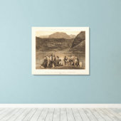 Colorado River party, Diamond Creek Canvas Afdruk (Insitu (Houten vloer))
