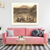 Colorado River party, Diamond Creek Canvas Afdruk (Insitu (Woonkamer))
