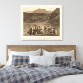 Colorado River party, Diamond Creek Canvas Afdruk (Insitu (Slaapkamer))