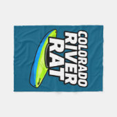 Colorado River Rat Kayak Whitewater Fleece Deken (Voorkant (Horizontaal))