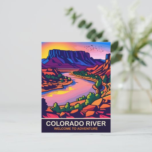 Colorado River, Reizen Briefkaart (Staand voorkant)