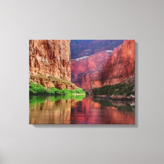 Colorado rivier in Grand Canyon, AZ Canvas Afdruk (Voorkant)