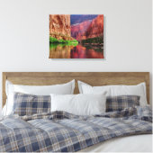 Colorado rivier in Grand Canyon, AZ Canvas Afdruk (Insitu (Slaapkamer))