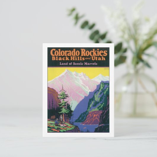 Colorado Rockies Briefkaart (Staand voorkant)