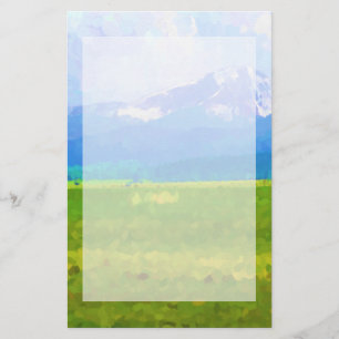 Colorado Rockies Impressionistisch Briefpapier