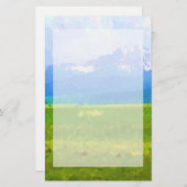 Colorado Rockies Impressionistisch Briefpapier (Voorkant / Achterkant)