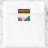 Colorado Rockies Vierkante Sticker (Tas)