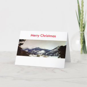 Colorado Rockies Vrolijk kerstkaartje Feestdagen Kaart