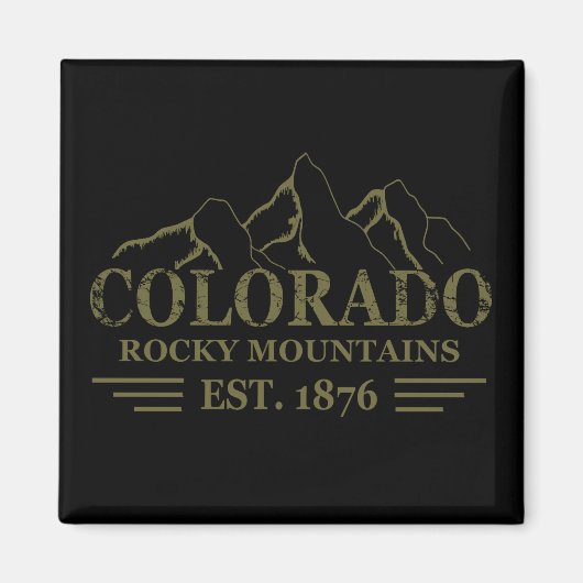 colorado rocky bergstaat magneet (Voorkant)