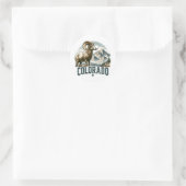Colorado, Rocky Mountain bighorn schapen, Ronde Sticker (Tas)