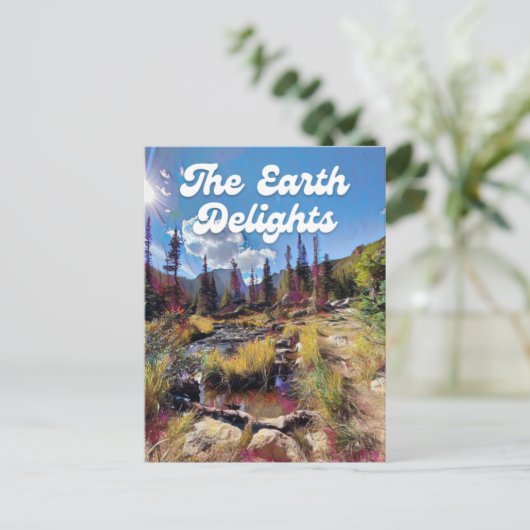 Colorado Rocky Mountain Creek Briefkaart (Staand voorkant)