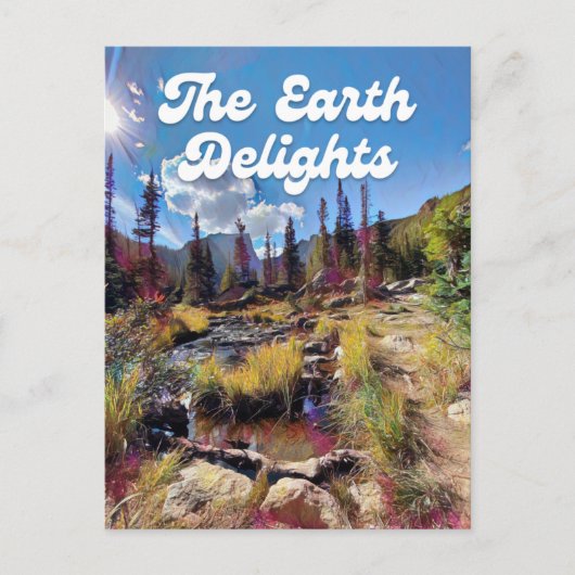 Colorado Rocky Mountain Creek Briefkaart (Voorkant)