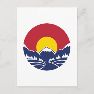 Colorado Rocky Mountain Emblem Briefkaart