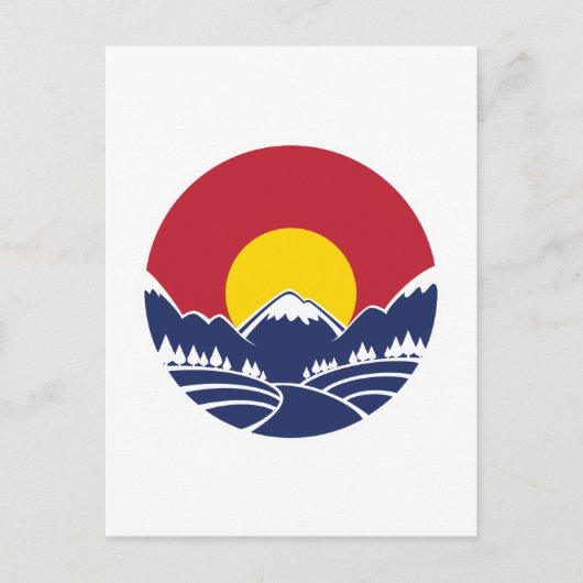 Colorado Rocky Mountain Emblem Briefkaart (Voorkant)