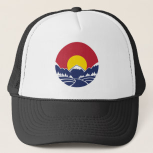 Colorado Rocky Mountain Emblem Trucker Pet