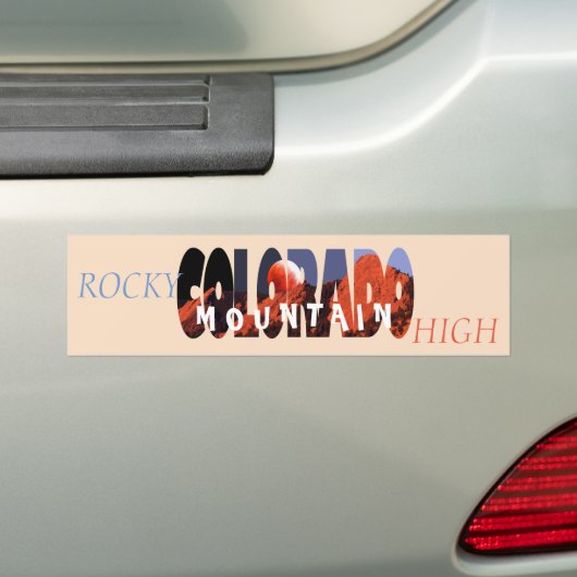 Colorado - Rocky Mountain High Bumpersticker (Op auto)