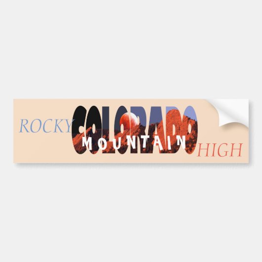 Colorado - Rocky Mountain High Bumpersticker (Voorkant)