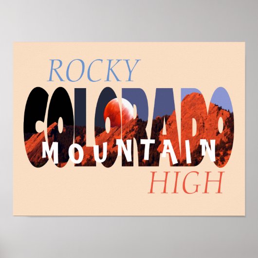 Colorado - Rocky Mountain High Poster (Voorkant)