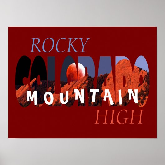 Colorado - Rocky Mountain High Poster (Voorkant)