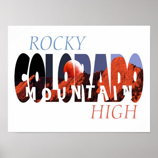 Colorado - Rocky Mountain High Poster (Voorkant)