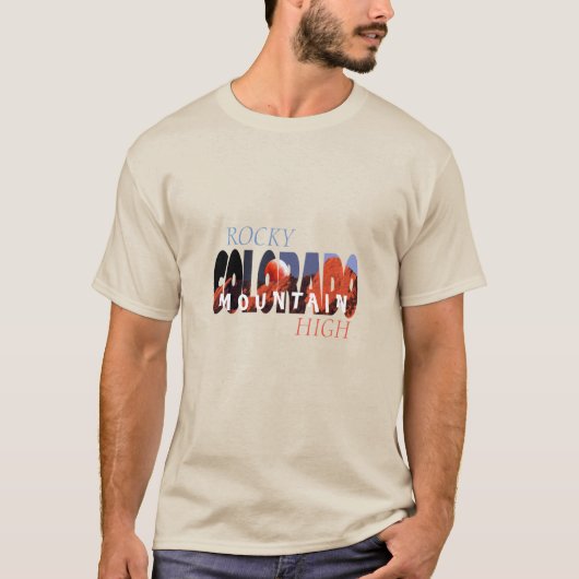 Colorado - Rocky Mountain High T-shirt (Voorkant)